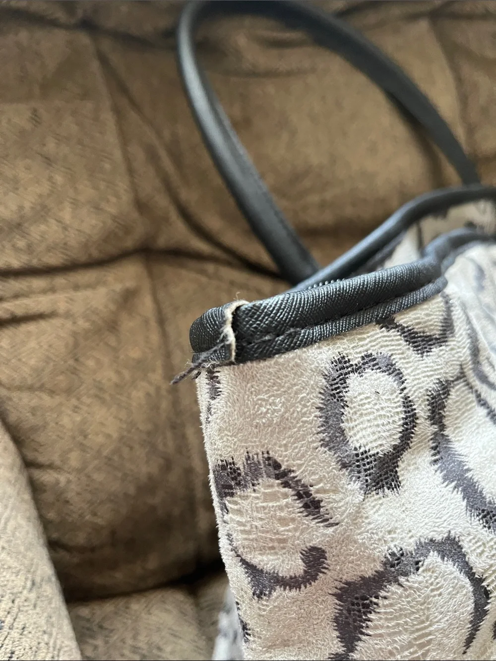 Nicole Miller New York Carry On Tote- grey black cheetah print